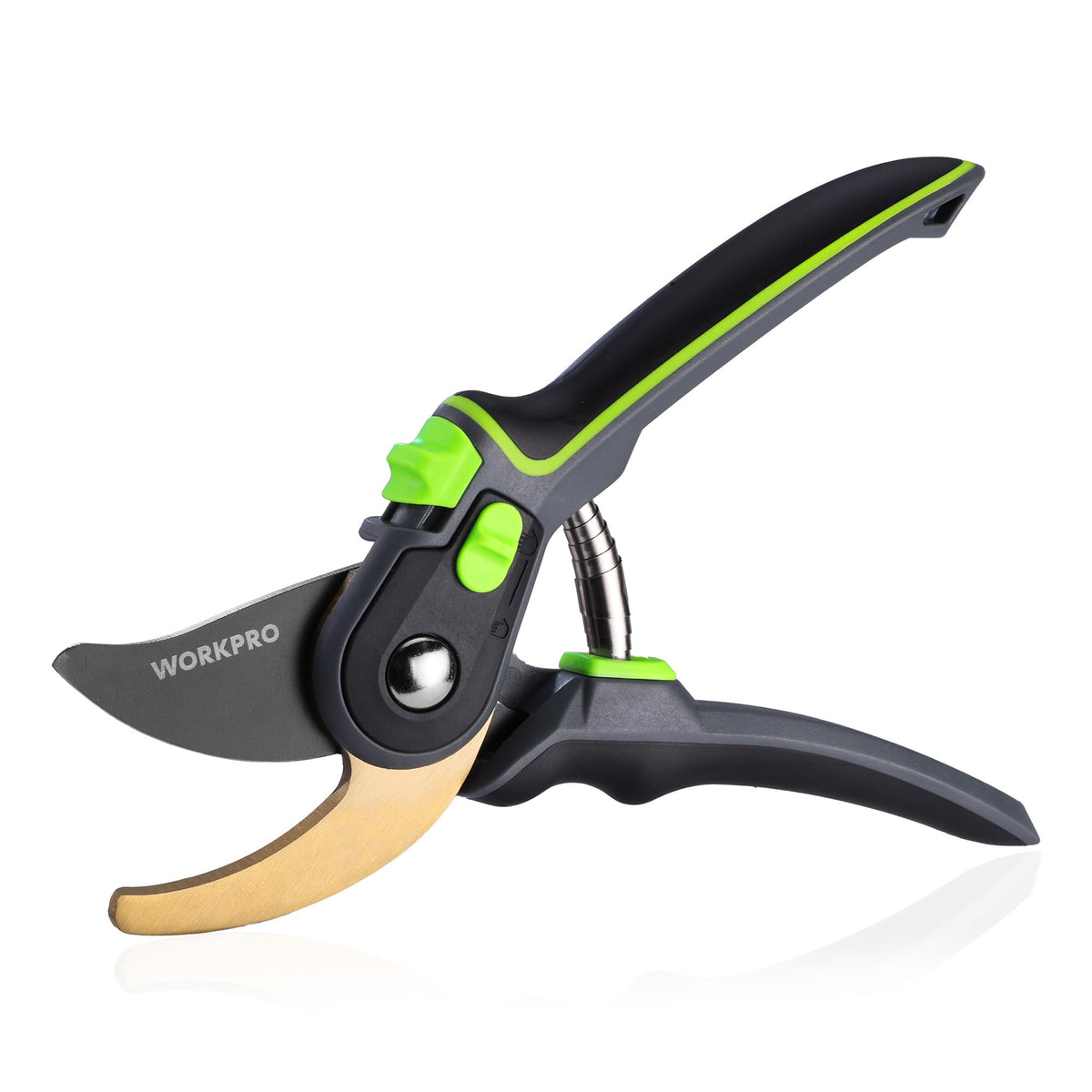WORKPRO Pruning Shears, Garden Clippers with SK5 Steel Blades, 8" Bypass