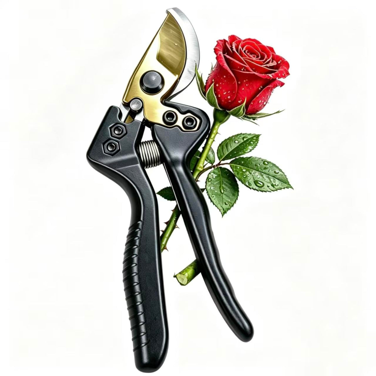 2Pcs Garden Shears Set, High Carbon Steel Pruning Loppers