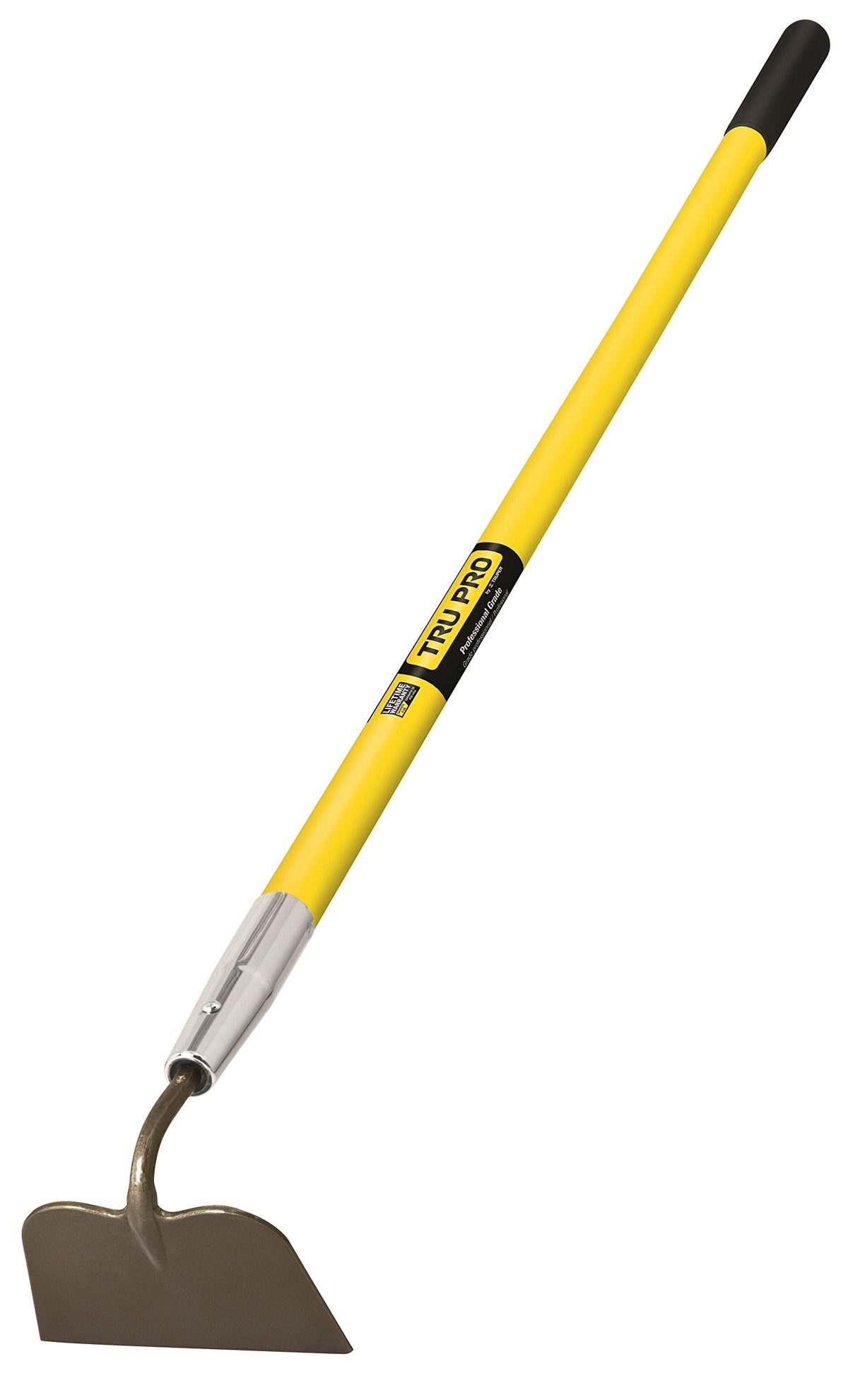 Truper 32405 Tru Tough Forged Garden Hoe, 6-Inch Head, Fiberglass Handle, 10-Inch Grip