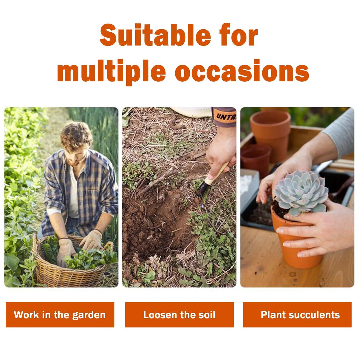 2 Counts Rust Resistant Hand Shovel Tool, Lightweight Gardening Hand Tools Shovels, Excellent hand shovel implement for gardening, removing weeds, transplanting and digging., Pointed Tip and Flat Tip