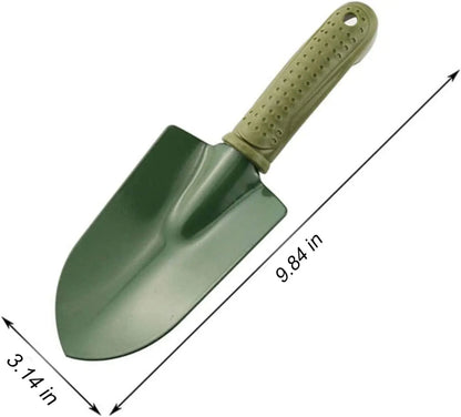 Alloy Garden Digging Shovel, Anti-Slip Plastic Handle Gardening Trowel for Lawn Planting
