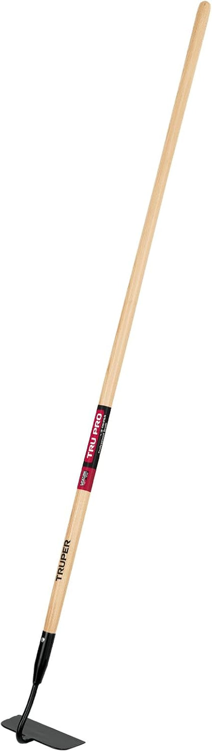 Truper 32405 Tru Tough Forged Garden Hoe, 6-Inch Head, Fiberglass Handle, 10-Inch Grip