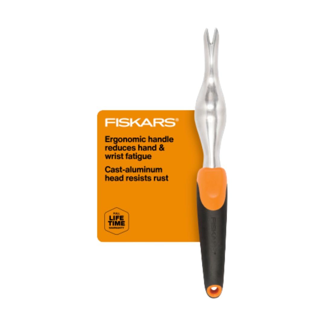 Fiskars 3-Piece Garden Hand Tools Set w/ Trowel, Transplanter & Cultivator