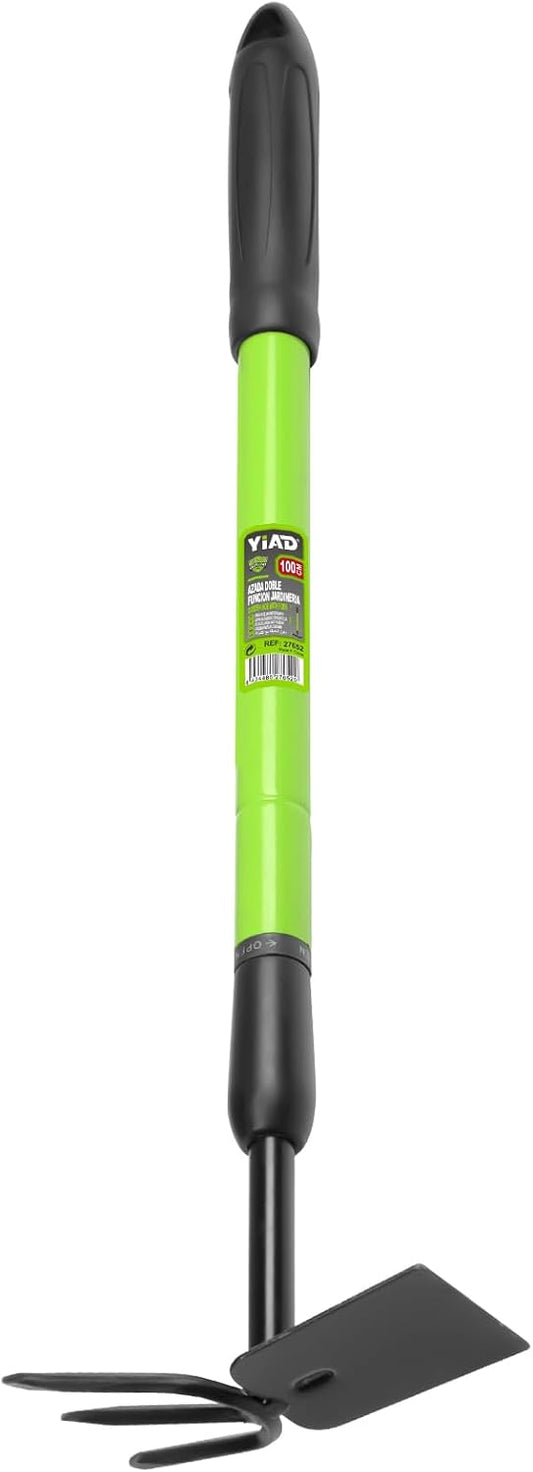 YIAD 2-in-1 Garden Hoe, 27"-39" Telescoping Steel Weeding Tool