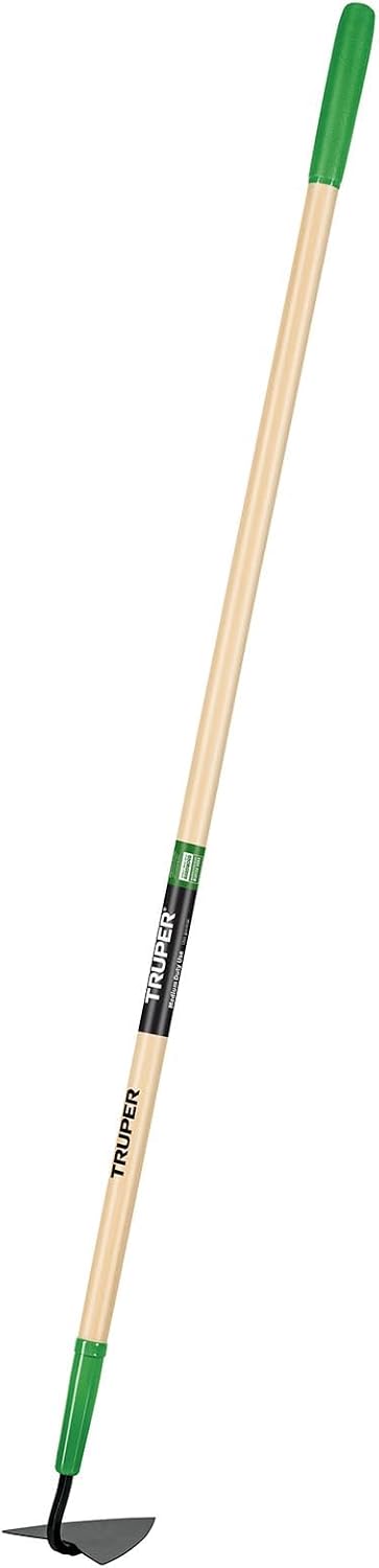 Truper 32405 Tru Tough Forged Garden Hoe, 6-Inch Head, Fiberglass Handle, 10-Inch Grip