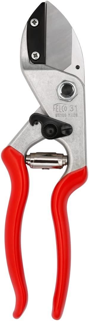 Felco F5 Pruning Shears – 8.9" All Steel Large Swiss-Made Garden Clippers| Hand Pruners for Garden & Landscape | Garden Tool Cutter with Precision Bypass Blade, Forged Aluminum Body, Replaceable Parts