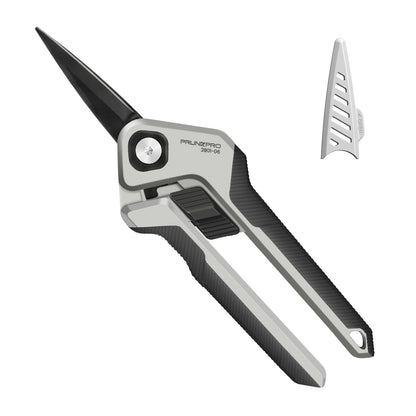 PrunePro Garden Scissors Pruning Shears Sharp Stainless Steel Non-Stick Teflon Coating Blade for Precise Cuts Garden Snip Bonsai Clippers for Plants Rose Flower