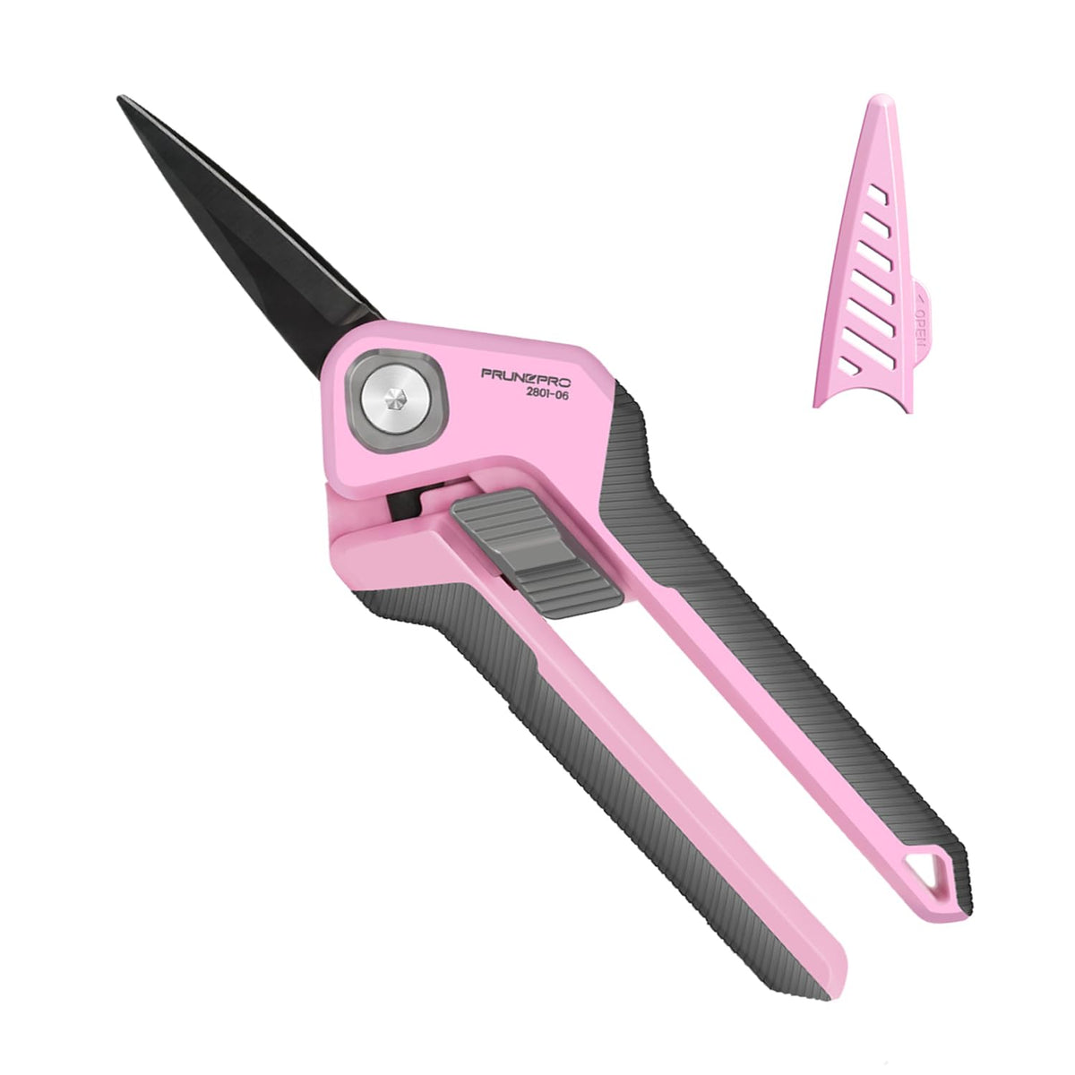 PrunePro Garden Scissors Pruning Shears Sharp Stainless Steel Non-Stick Teflon Coating Blade for Precise Cuts Garden Snip Bonsai Clippers for Plants Rose Flower