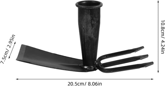 ARTIBETTER Gardening Hoe Two Sided Garden Hoe Replacement with Rake Head Hand Digging Tool for Weeding Digging Loosening Soil Planting Flowers and Vegetables 8.07 X 4.25 X 2.95 in