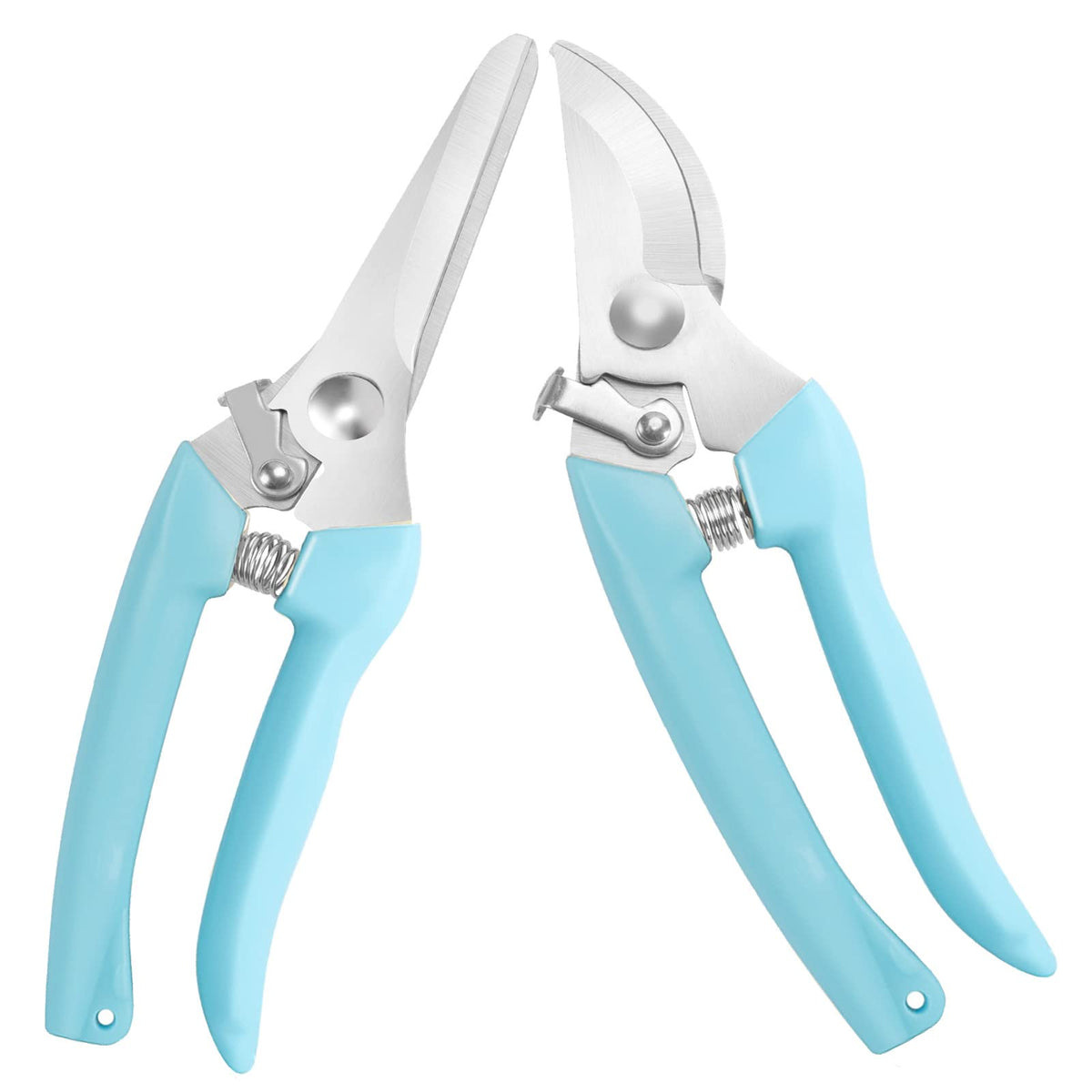 Premium German-style Pruning Shears, Super Sharp Scissors Gardening Tools, Pruners 4x Cutting Power Trimming, 1-Inch Cut Capacity Garden Clippers, Ergonomic, Durable, Arthritis Weak Hand Snips
