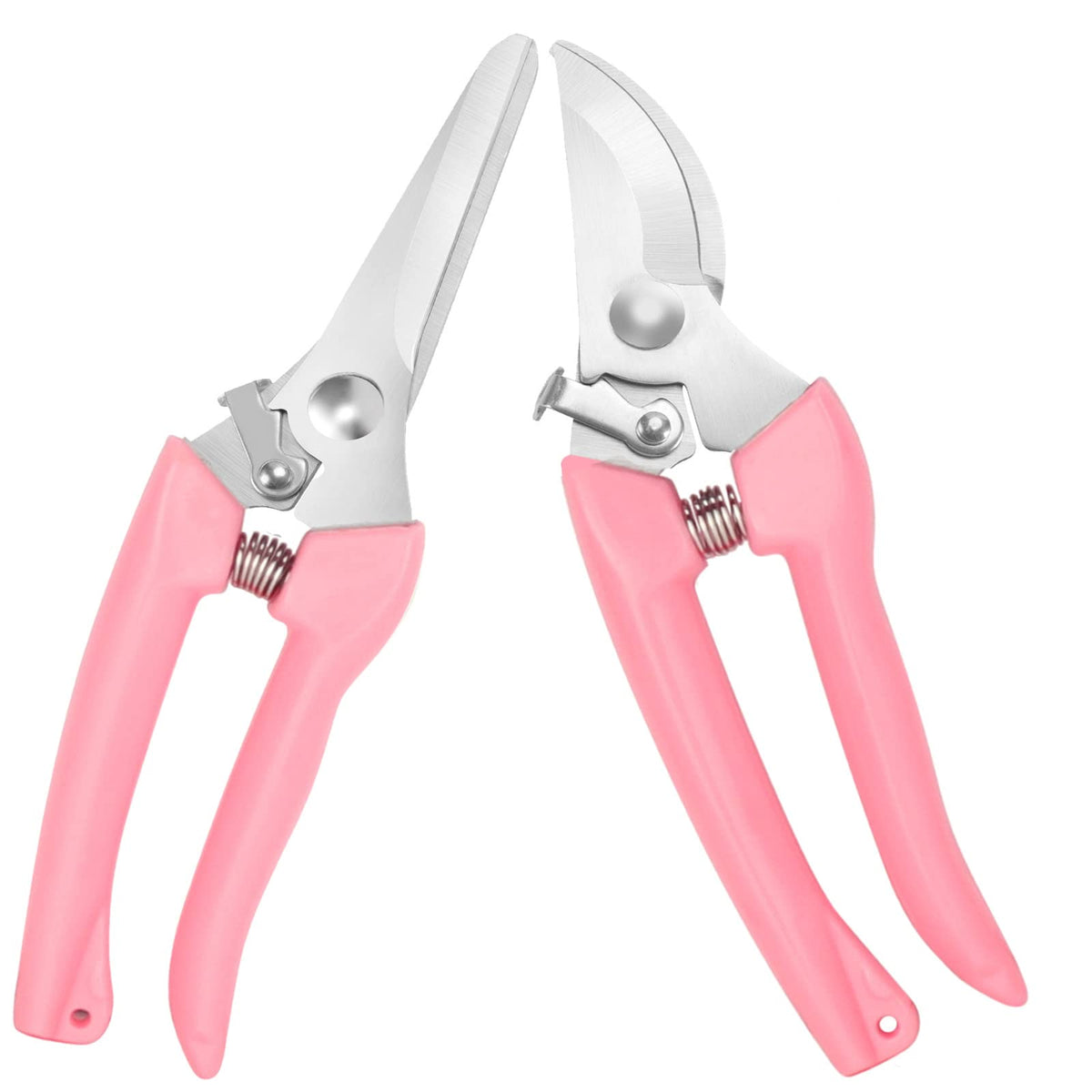 Premium German-style Pruning Shears, Super Sharp Scissors Gardening Tools, Pruners 4x Cutting Power Trimming, 1-Inch Cut Capacity Garden Clippers, Ergonomic, Durable, Arthritis Weak Hand Snips