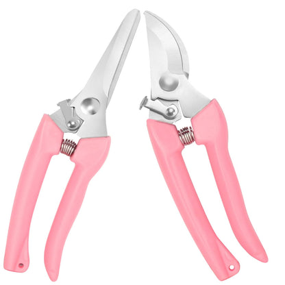 Premium German-style Pruning Shears, Super Sharp Scissors Gardening Tools, Pruners 4x Cutting Power Trimming, 1-Inch Cut Capacity Garden Clippers, Ergonomic, Durable, Arthritis Weak Hand Snips