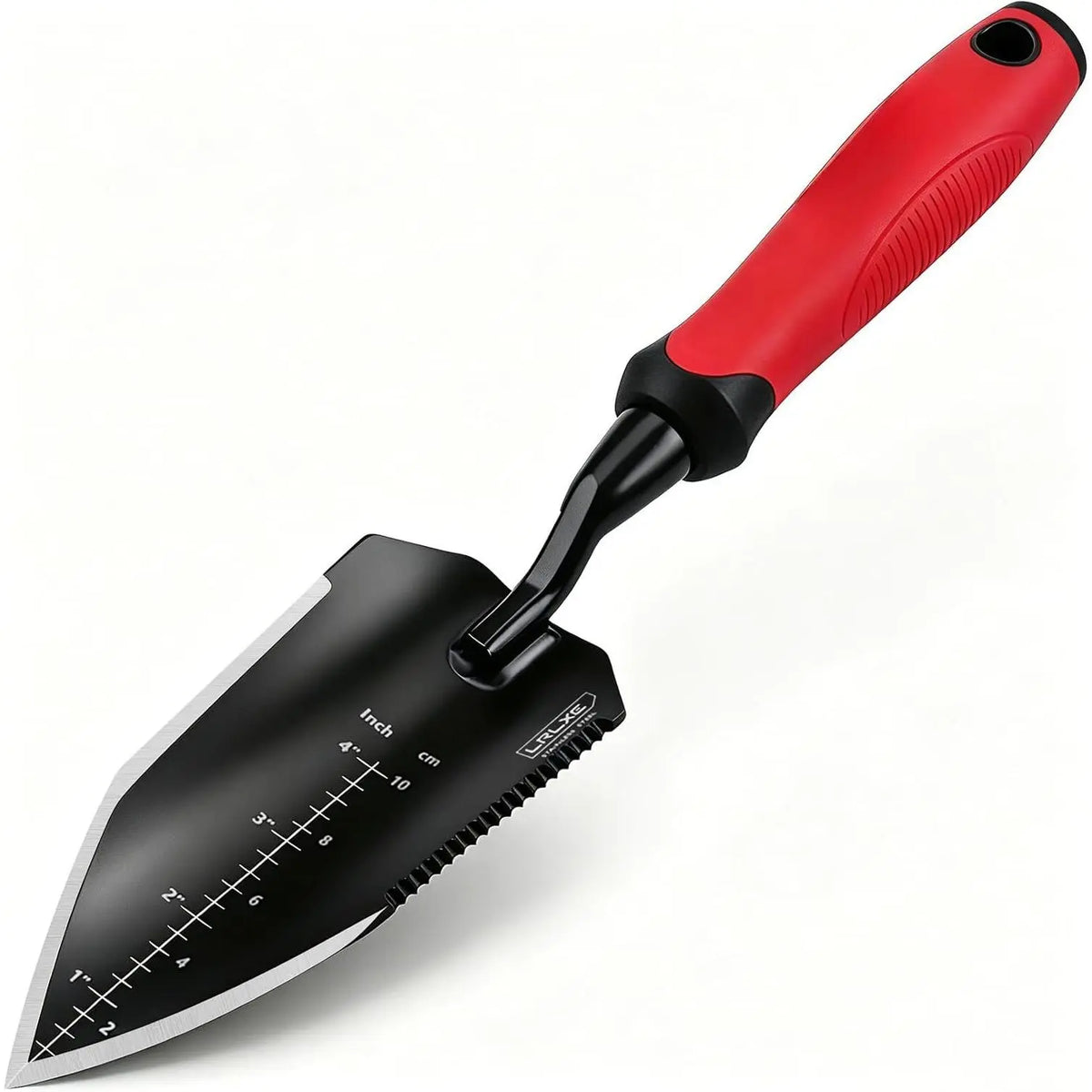 Heavy Duty Garden Trowel, Stainless Steel Pointed Hand Shovel with Non-Slip Rubber Handle, Ideal for Digging, Weeding, Transplanting, Planting Bulbs & Soil Scooping