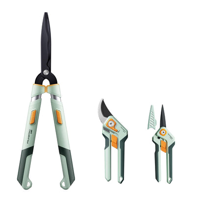 PrunePro Pruning Shears Loppers Set - Adjustable Bypass Hand Pruner Sharp German Stainless Steel Teflon Coating Garden Clippers for Branches Stem Plant Tree Cutters
