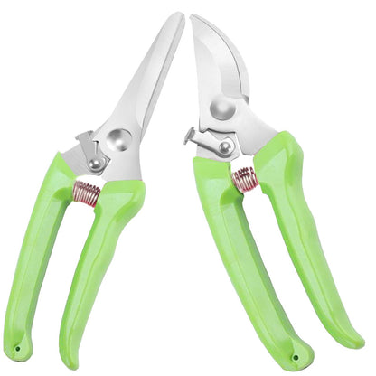 Premium German-style Pruning Shears, Super Sharp Scissors Gardening Tools, Pruners 4x Cutting Power Trimming, 1-Inch Cut Capacity Garden Clippers, Ergonomic, Durable, Arthritis Weak Hand Snips