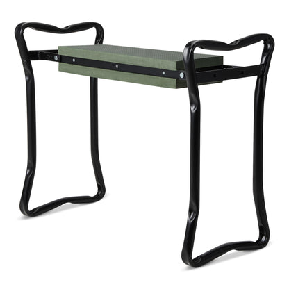 Amazon Basics Garden Rake, Leaf rake with 38.58" - 80.51" Adjustable Steel Handle, Gardening tools for Yard Work, Olive/Black/Silver