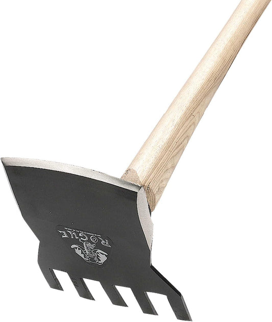 Rogue Hoe 7" Hoe/Rake with 40" Curved Hickory Handle