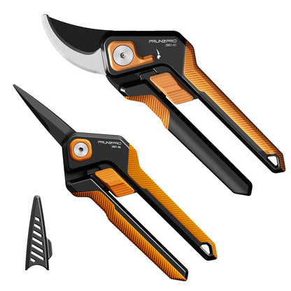 PrunePro Pruning Shears Gardening Scissors Set Professional Hand Pruner Sharp Stainless Steel Blade Garden Scissors Plant Flower Garden Clipper