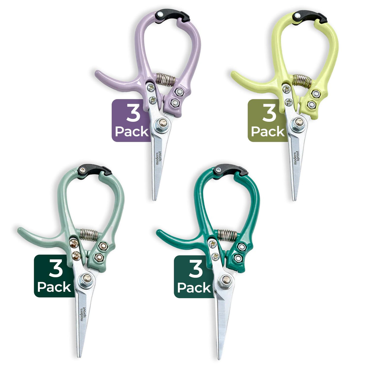 Modern Sprout Pruning Shears - Garden Snips - Herb Scissors - Sage 1-Pack