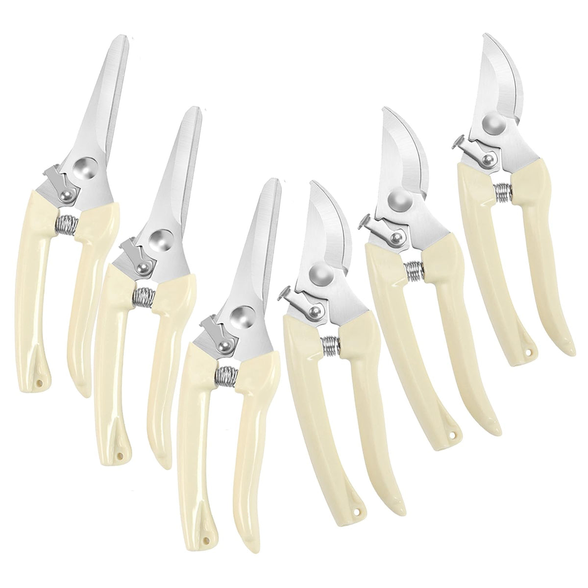 Premium German-style Pruning Shears, Super Sharp Scissors Gardening Tools, Pruners 4x Cutting Power Trimming, 1-Inch Cut Capacity Garden Clippers, Ergonomic, Durable, Arthritis Weak Hand Snips