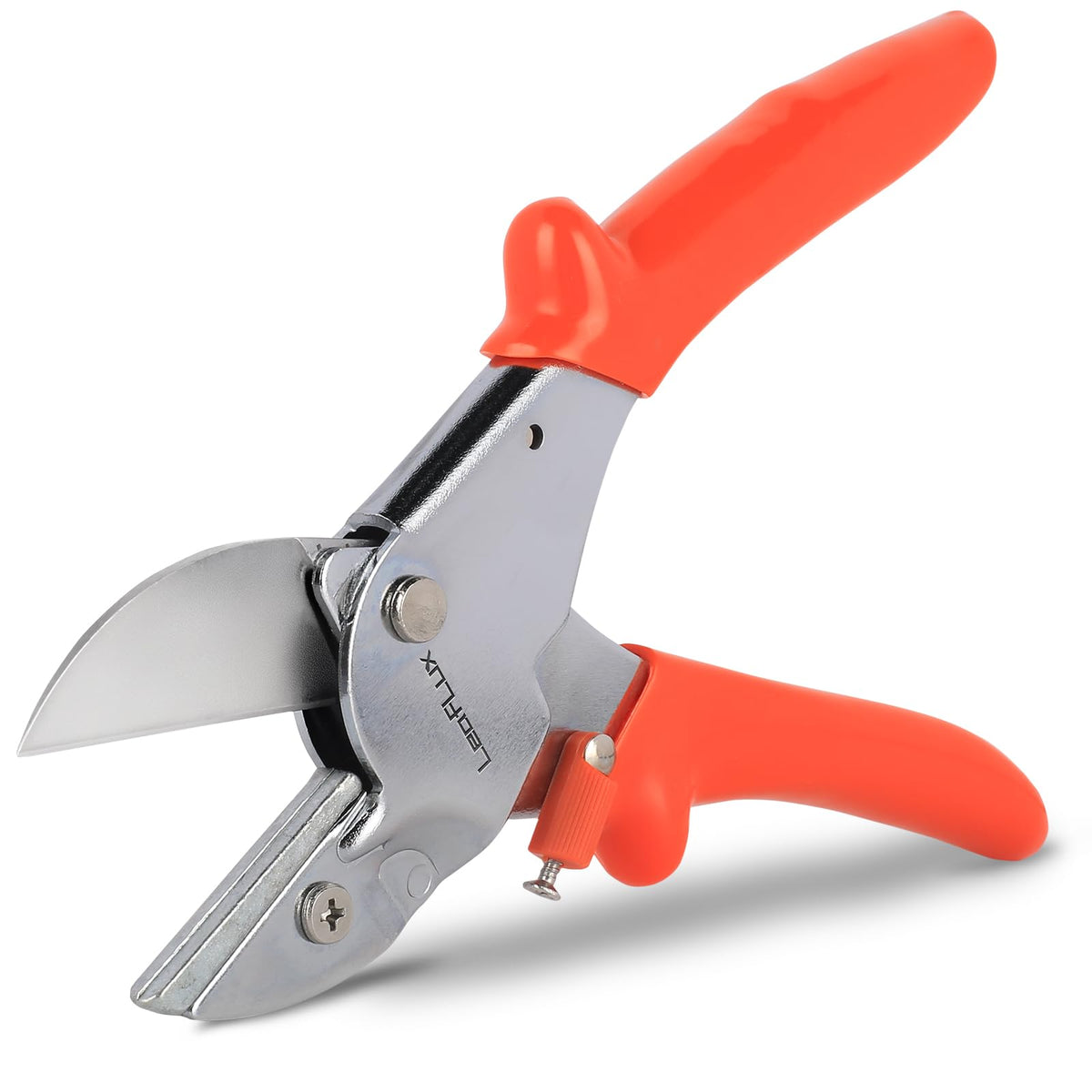 LeafLux 8" Professional Heavy Duty Anvil Pruning Shears with Anti-Rust SK-5 Blades, Garden Shears for Dry Stems and Small Branches, Gardening Scissors, Clippers for Wood, Non-Slip Handle. | LFXP1108S