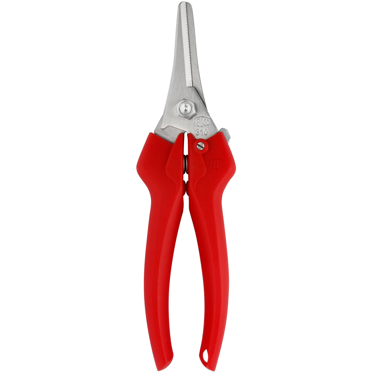 Felco F322 Pruning Snips – 9.84" Garden Clippers with Curved Blade & Rounded Tip | Pruning Shears for Gardening | Garden Snips and Pruners with Carbon Steel Blade, Sap Groove