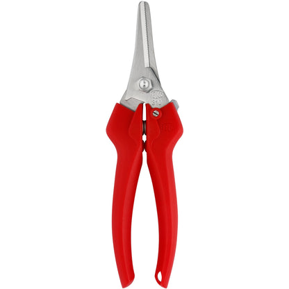 Felco F322 Pruning Snips – 9.84" Garden Clippers with Curved Blade & Rounded Tip | Pruning Shears for Gardening | Garden Snips and Pruners with Carbon Steel Blade, Sap Groove