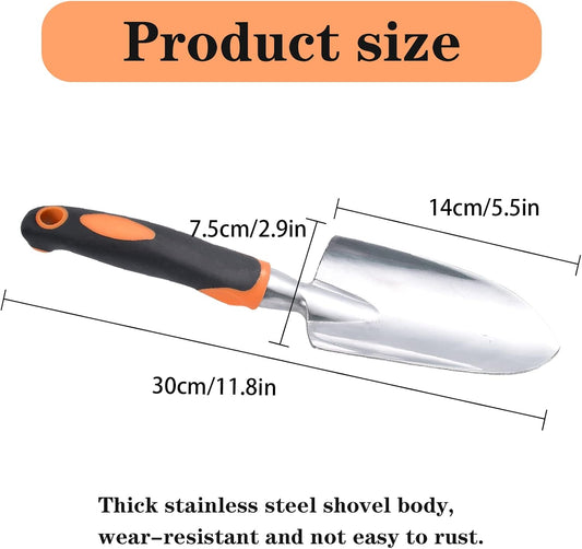 Garden Shovel Hand Trowel Mini Shovel, Orange
