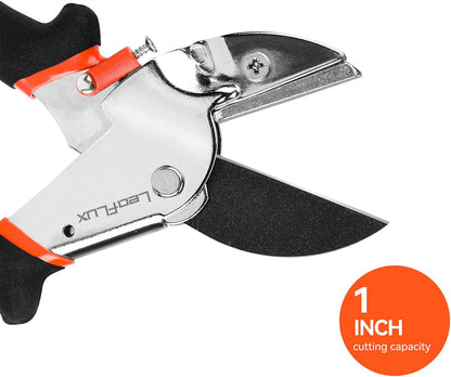 LeafLux 8" Professional Heavy Duty Anvil Pruning Shears with Anti-Rust SK-5 Blades, Garden Shears for Dry Stems and Small Branches, Gardening Scissors, Clippers for Wood, Non-Slip Handle. | LFXP1108S