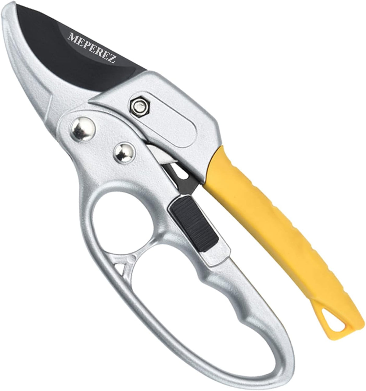 Premium German-style Pruning Shears, Super Sharp Scissors Gardening Tools, Pruners 4x Cutting Power Trimming, 1-Inch Cut Capacity Garden Clippers, Ergonomic, Durable, Arthritis Weak Hand Snips