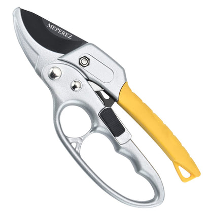 Premium German-style Pruning Shears, Super Sharp Scissors Gardening Tools, Pruners 4x Cutting Power Trimming, 1-Inch Cut Capacity Garden Clippers, Ergonomic, Durable, Arthritis Weak Hand Snips