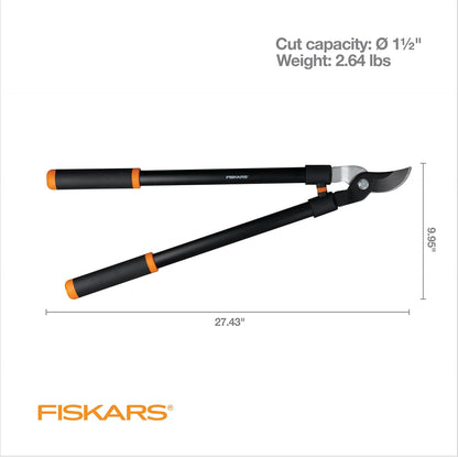 Fiskars 28” Garden Bypass Loppers, Tree Trimmer with 1.5" Cut Capacity