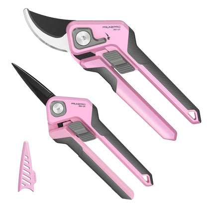 PrunePro Pruning Shears Gardening Scissors Set Professional Hand Pruner Sharp Stainless Steel Blade Garden Scissors Plant Flower Garden Clipper