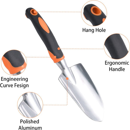 Garden Shovel Hand Trowel Mini Shovel, Orange