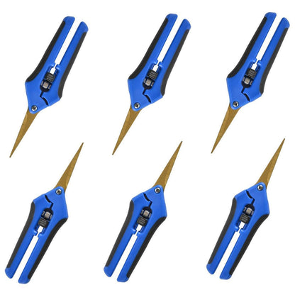 GROWNEER 3 Packs 6.5 Inch Pruning Shears Gardening Hand Pruning Snips Gardening Scissors with Straight Stainless Steel Precision Blades