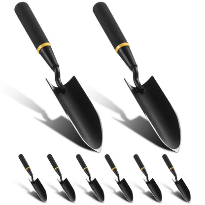8 Pcs Garden Trowel with Resin Rubberized Handle, Narrow Shovels