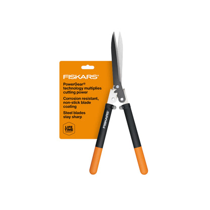 Fiskars 25"-33" Power-Lever Extendable Garden Hedge Shears, 10” Blades