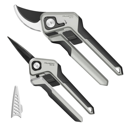 PrunePro Pruning Shears Gardening Scissors Set Professional Hand Pruner Sharp Stainless Steel Blade Garden Scissors Plant Flower Garden Clipper