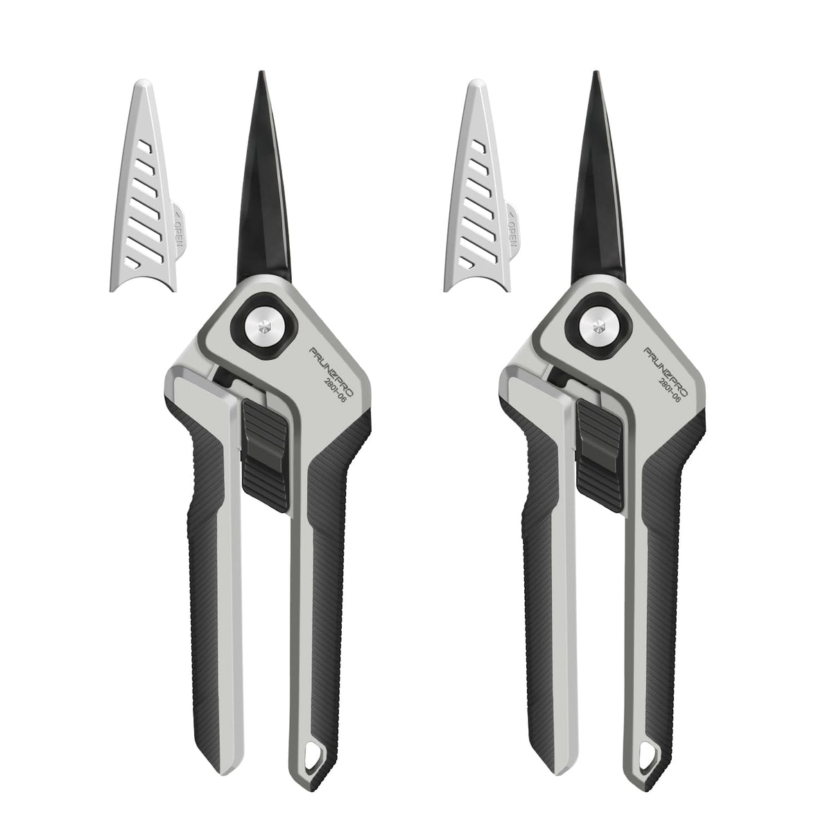 PrunePro Garden Scissors Pruning Shears Sharp Stainless Steel Non-Stick Teflon Coating Blade for Precise Cuts Garden Snip Bonsai Clippers for Plants Rose Flower