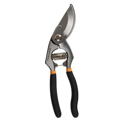 Fiskars Forged Steel Bypass Pruning Shears, 1" Cut Capacity Garden Clippers