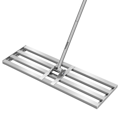VIVOSUN 2-Piece Leaf Rake Set - Adjustable Garden/Camping Rake with 15/9 Tines, Collapsing Tines & Telescopic Handle (64'' & 30'')