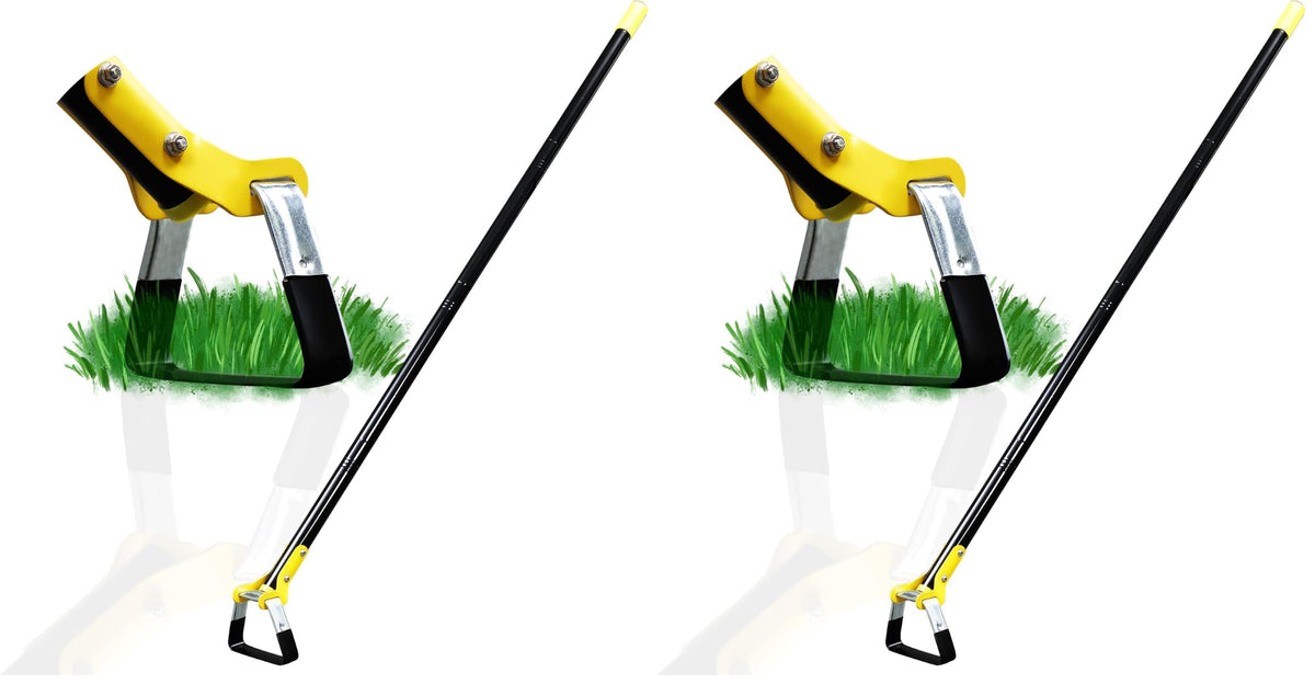 DonSail Hoe Garden Tool -Scuffle Garden Hoes for Weeding Gardening Long Handle Heavy Duty - Adjustable Weeding Loop Stirrup Hoe 30-61 Inch Black