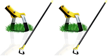 DonSail Hoe Garden Tool -Scuffle Garden Hoes for Weeding Gardening Long Handle Heavy Duty - Adjustable Weeding Loop Stirrup Hoe 30-61 Inch Black
