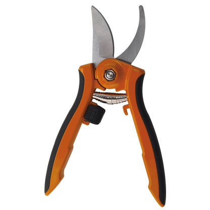 Dramm ColorPoint Stainless Steel Compact Garden Pruning Shears, Hand Pruner, Garden Clippers, with Heavy Duty Blade and Easy grip Handle, Yellow