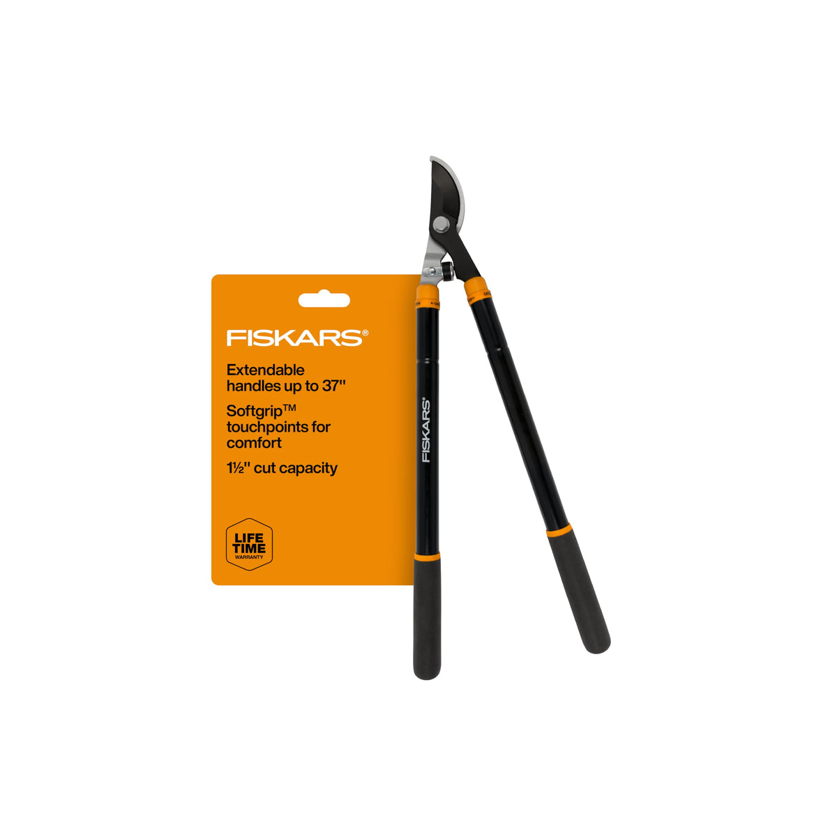 Fiskars 28” Garden Bypass Loppers, Tree Trimmer with 1.5" Cut Capacity
