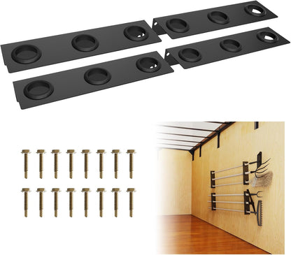 Utility Trailer Tool Rack, 4Pcs 3 Hole Shovel Holder