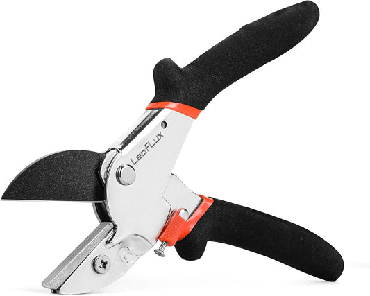 LeafLux 8" Professional Heavy Duty Anvil Pruning Shears with Anti-Rust SK-5 Blades, Garden Shears for Dry Stems and Small Branches, Gardening Scissors, Clippers for Wood, Non-Slip Handle. | LFXP1108S