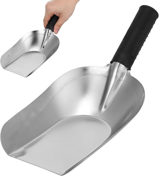 Garden Hand Shovel Trowel, 11.59 Inch Stainless Steel Digging Spade, Small Metal Scoop for Planting Weeding Soil Potting