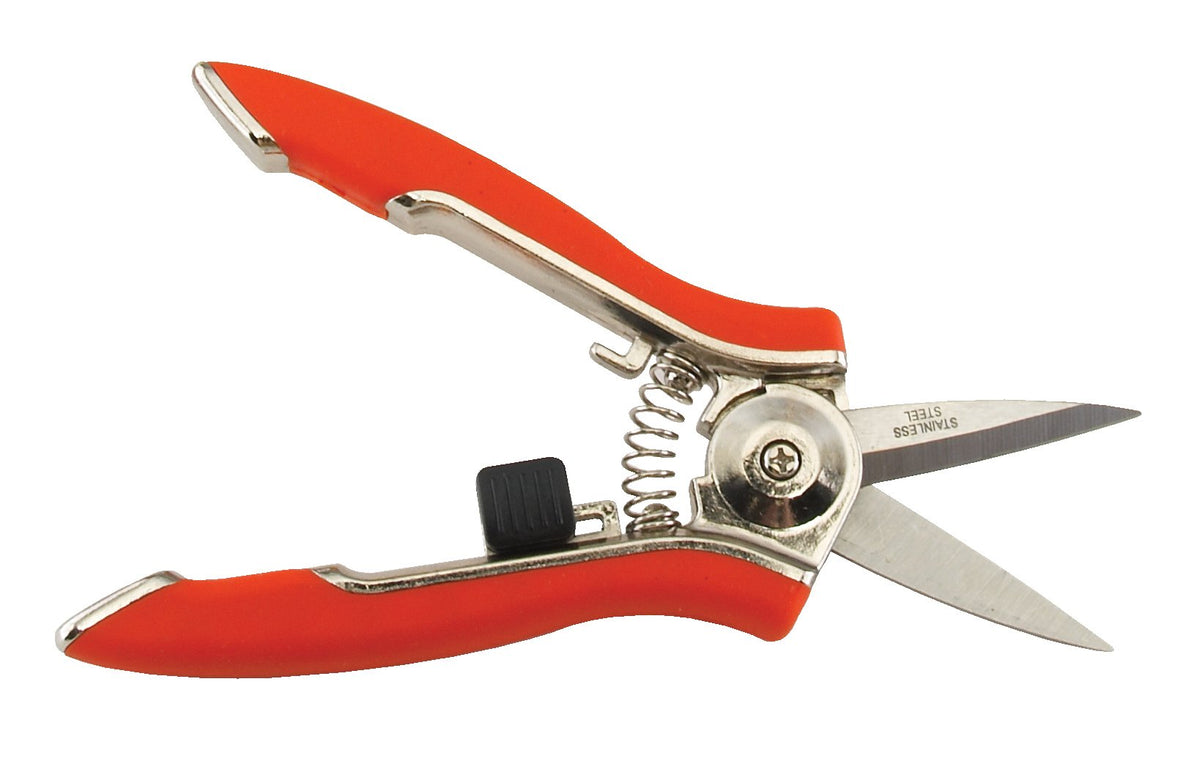 Dramm ColorPoint Stainless Steel Compact Garden Pruning Shears, Hand Pruner, Garden Clippers, with Heavy Duty Blade and Easy grip Handle, Yellow