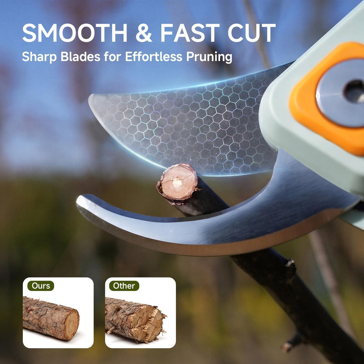 PrunePro Pruning Shears Loppers Set - Adjustable Bypass Hand Pruner Sharp German Stainless Steel Teflon Coating Garden Clippers for Branches Stem Plant Tree Cutters